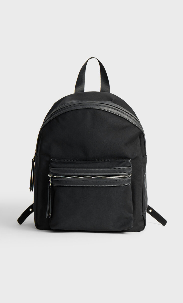 Mochila Negra Bolsos Mochilas Stradivarius Mochila Negra De