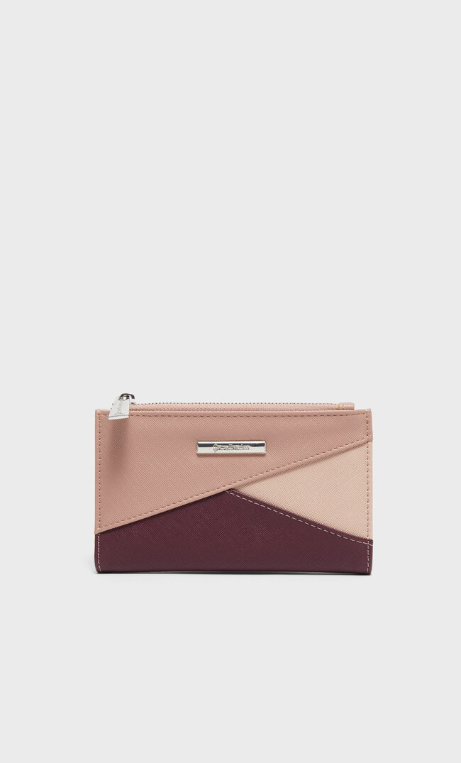 

Stradivarius Zdobiony Patchworkowy Portfel Kobieta Pastelowy Róż 103