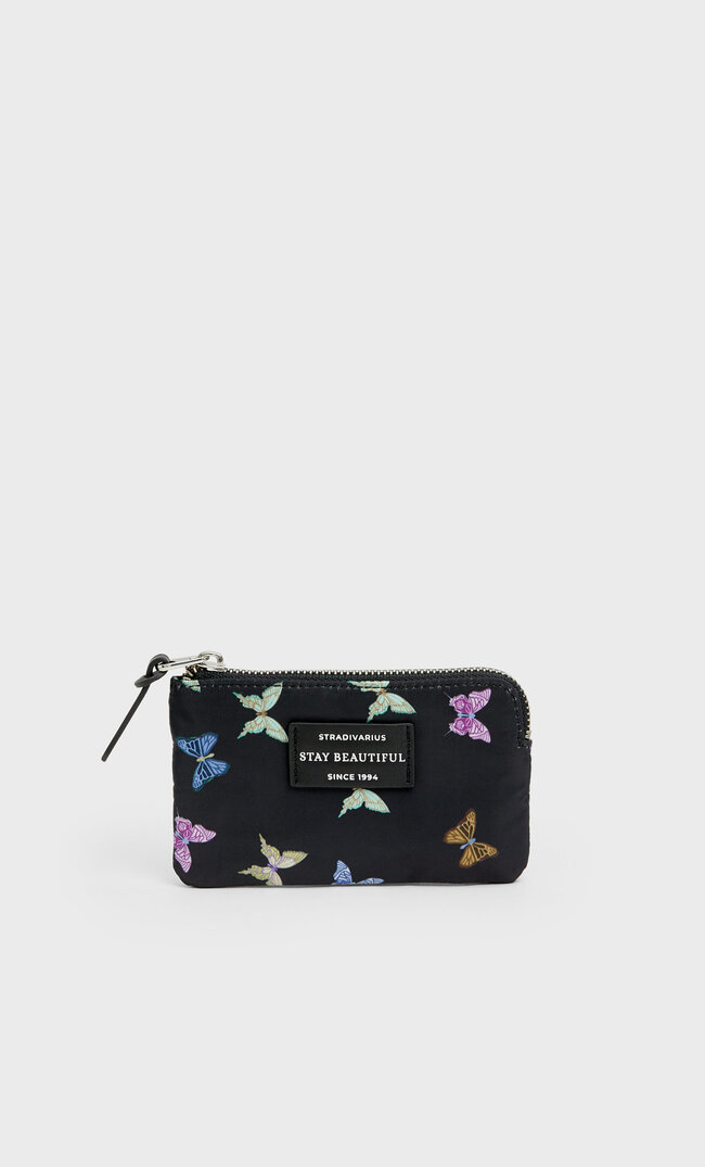 

Stradivarius Wzorzysta Portmonetka Kobieta Czarny 103
