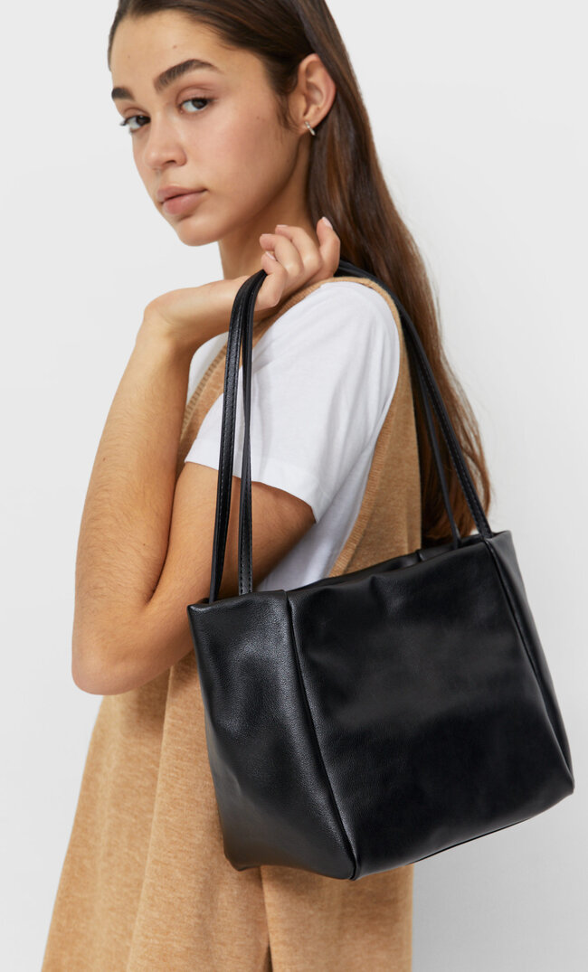 

Stradivarius Torba Shopper Basic Kobieta Czarny 103