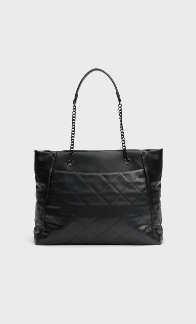 

Stradivarius Pikowana Torba Shopper Kobieta Czarny 103