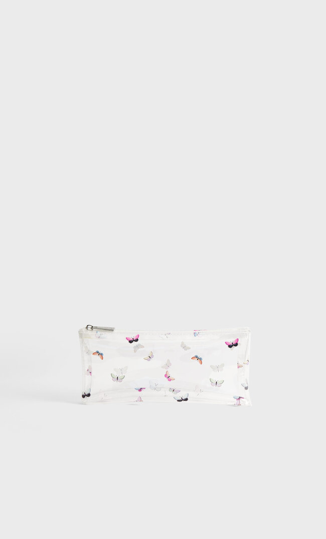 Stradivarius Etui W Motyle Kobieta Przezroczysty 103