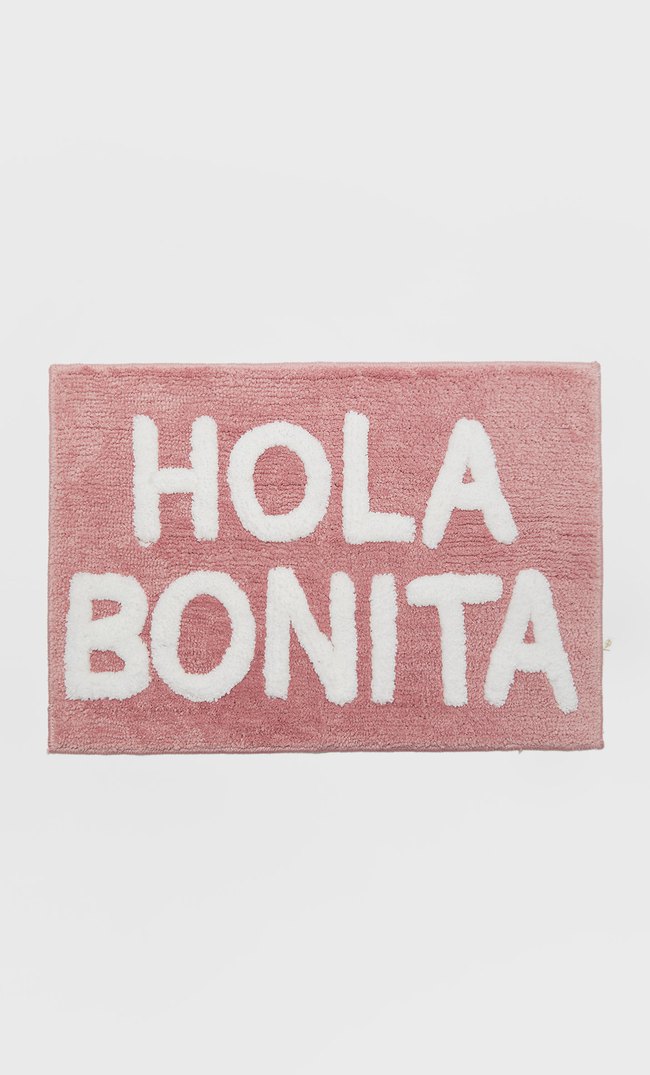 

Stradivarius Dywanik „Hola Bonita” Kobieta Pastelowy Róż 103