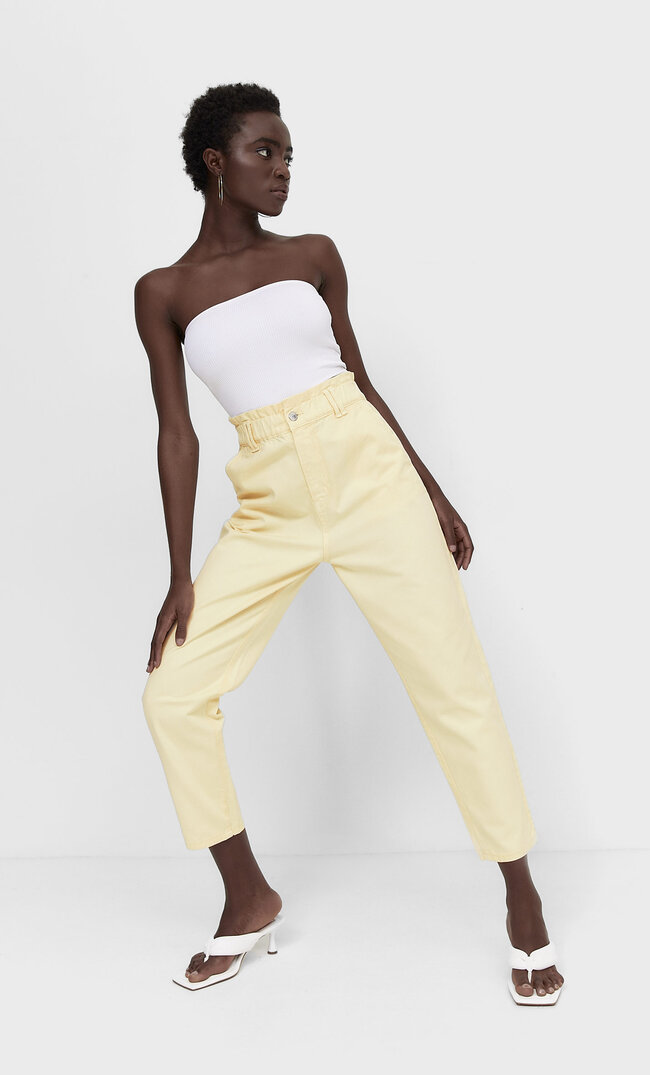 

Stradivarius Jeansy Baggy Z Diagonalu Kobieta Multicolor M
