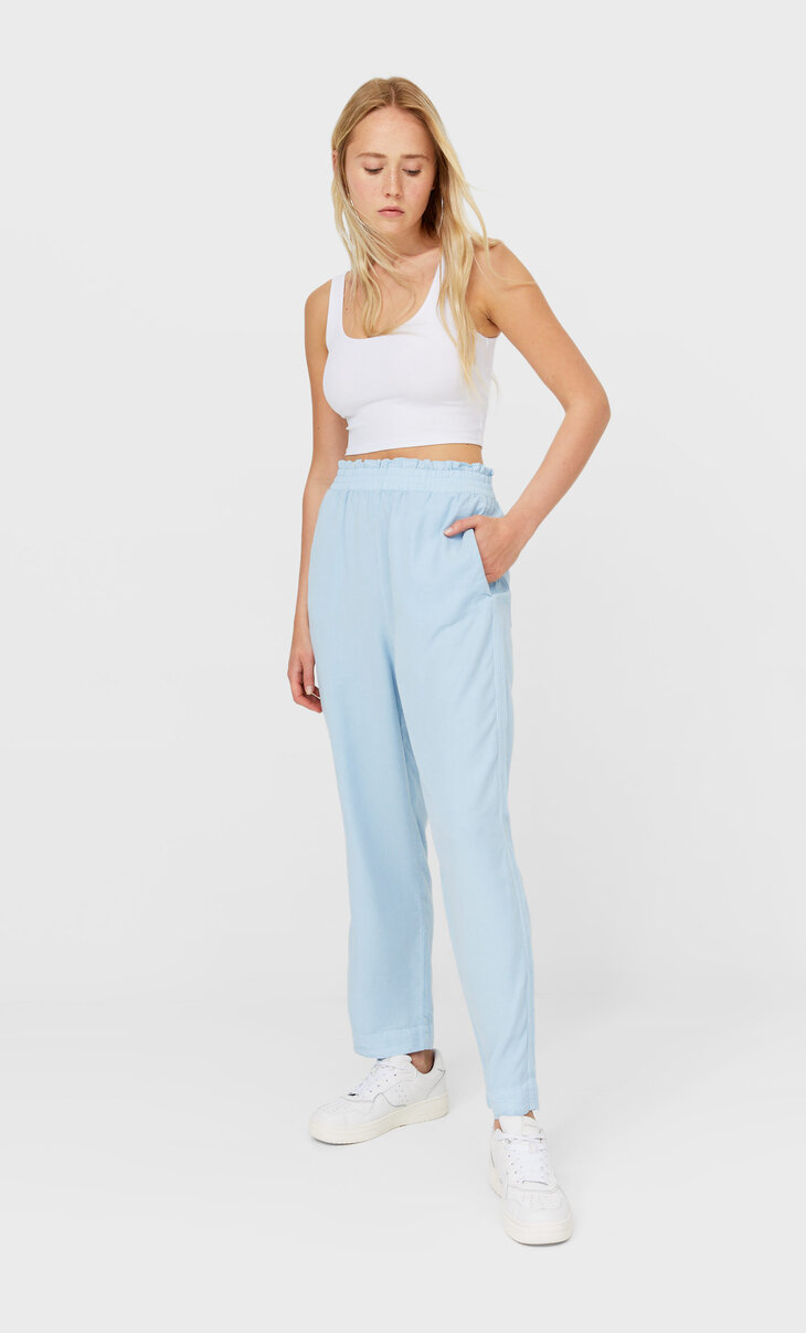 بناطيل نسائية الربيع الموضة 2021 stradivarius المملكة العربية السعودية