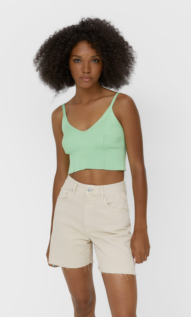 

Stradivarius Shorts Mit Langer Passform Steingrau 36