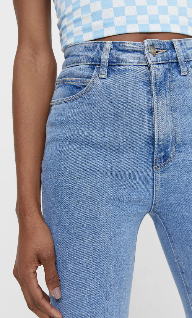 stradivarius mom jean