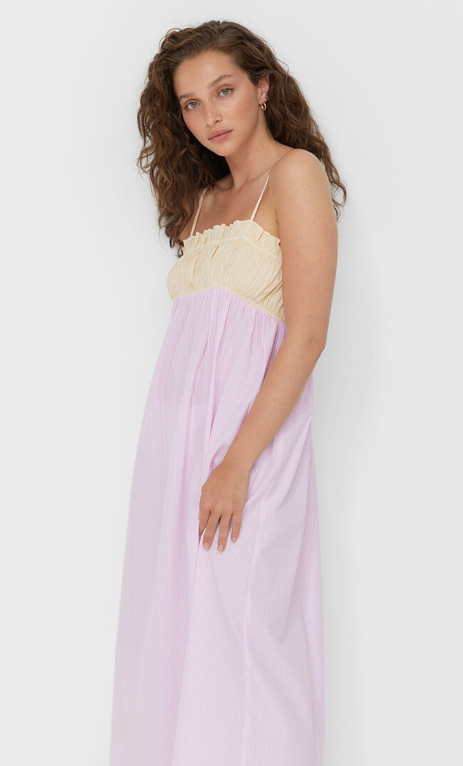

Stradivarius Popelin-Kleid In Lingerie-Optik Multicolor L