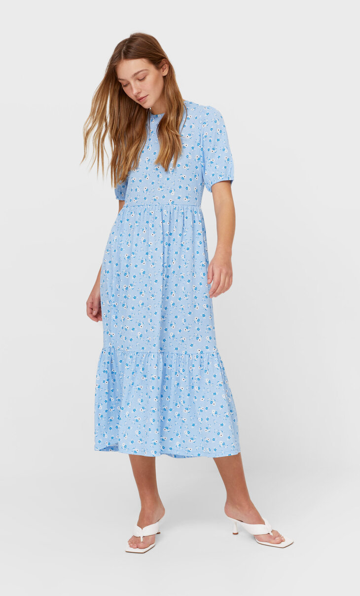 robe midi stradivarius