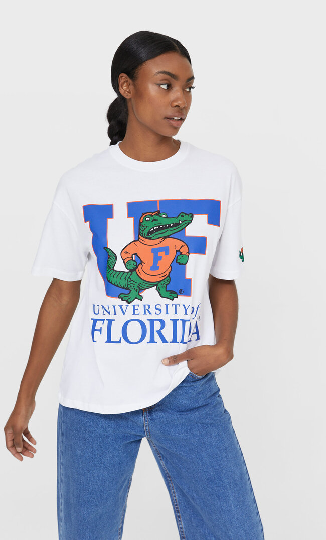 

Stradivarius Koszulka University Of Florida Kobieta Biały L
