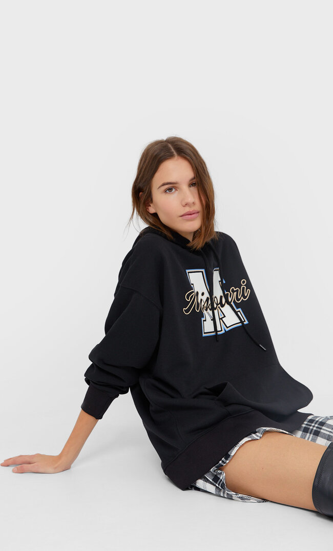 

Stradivarius Bluza Oversize Kobieta Czarny S