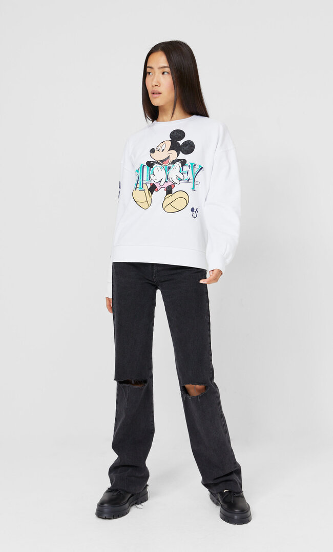 

Stradivarius Bluza Z Myszką Miki Kobieta Biały L