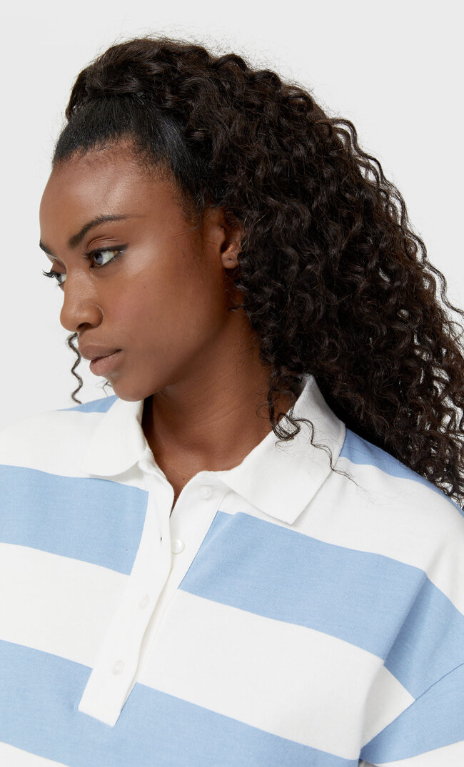

Stradivarius Koszulka Polo Kobieta Biały Xl