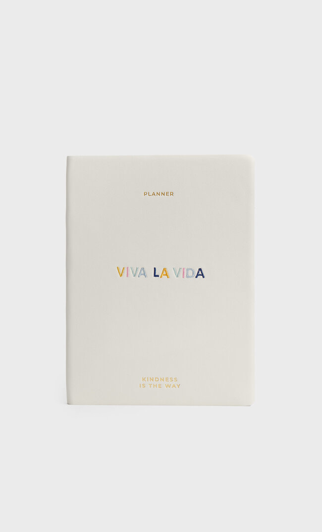 

Stradivarius Planner Z Haftem Kobieta Ecru 103