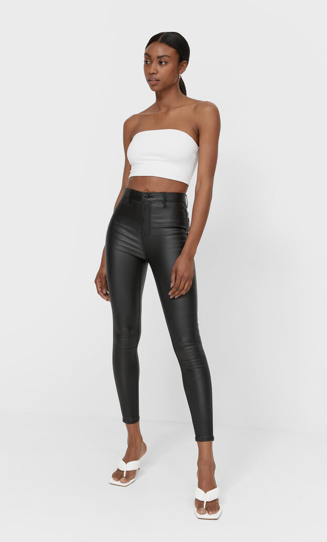 stradivarius spodnie super high waist