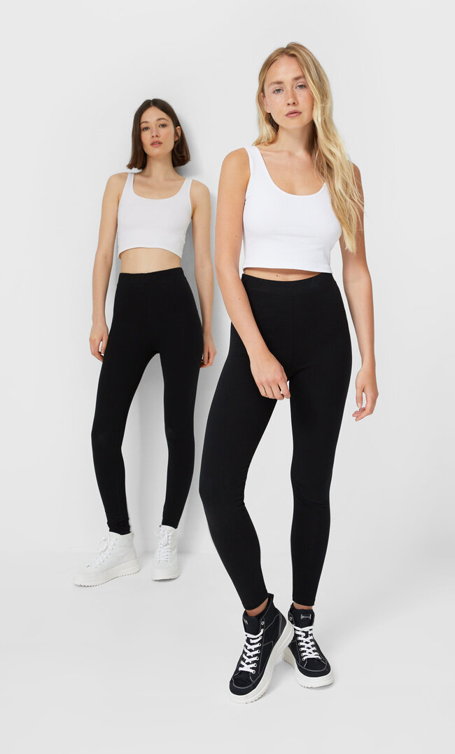 

Stradivarius Doppelpack Basic-Leggins Schwarz Xs