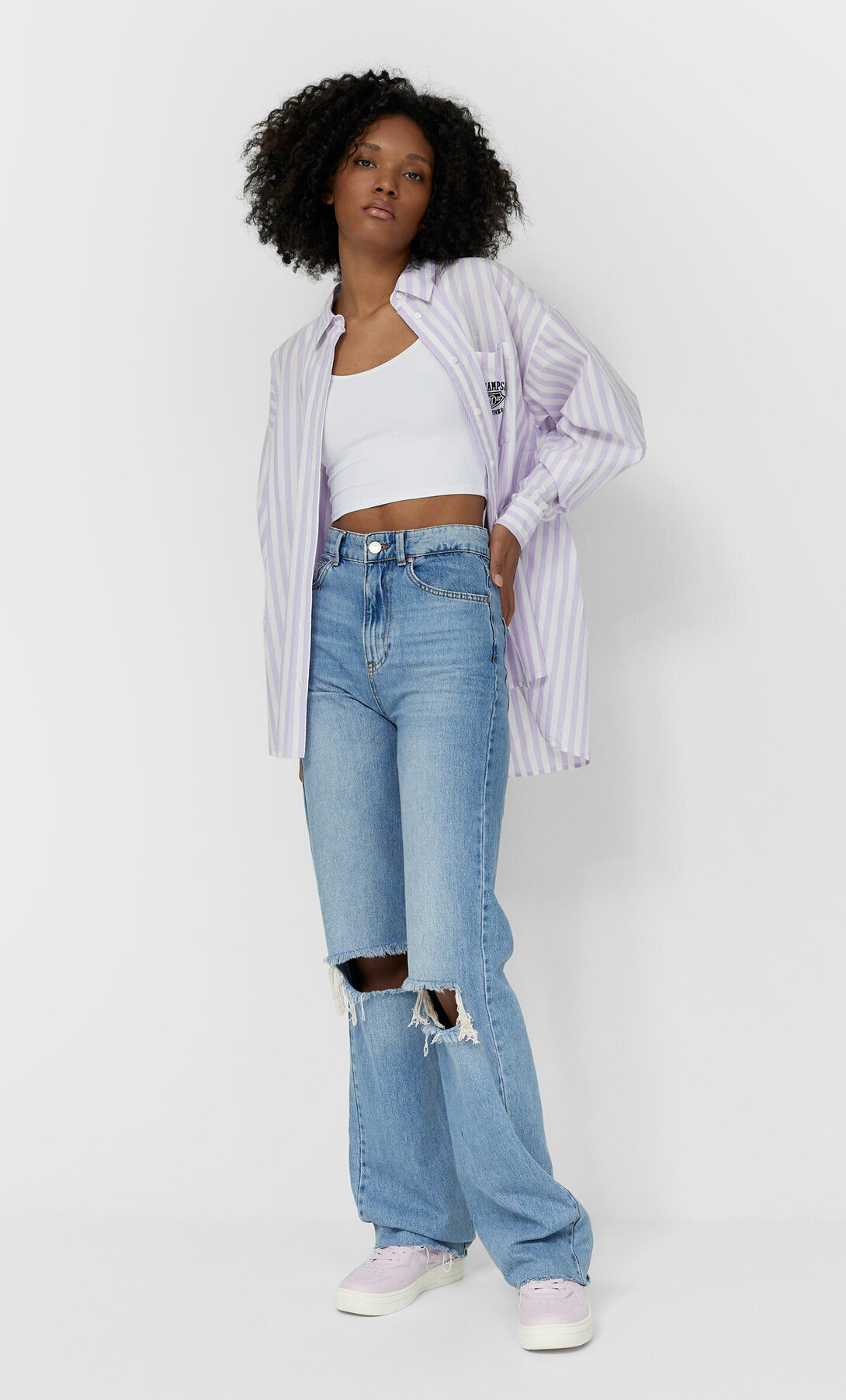 stradivarius jeans straight leg