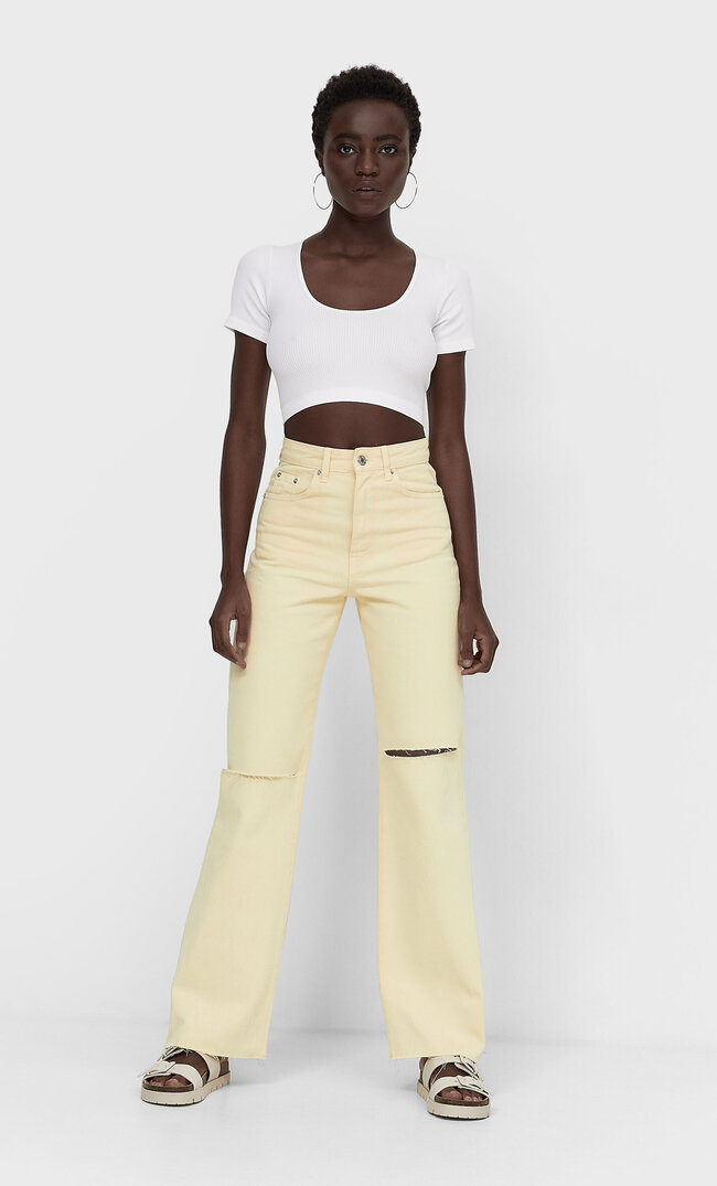 

Stradivarius Jeansy O Kroju Straight Fit Kobieta Multicolor 36