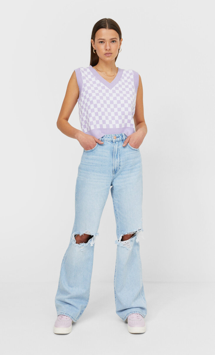 stradivarius 90s dad jeans