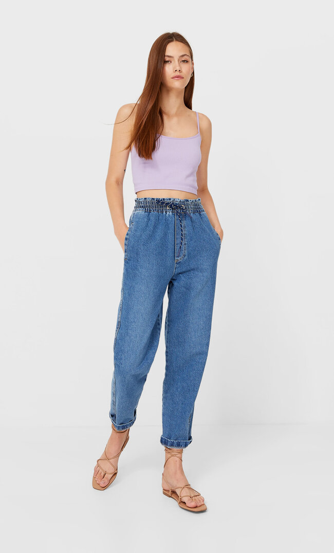 

Stradivarius Jeansjogger Helles Denim 38