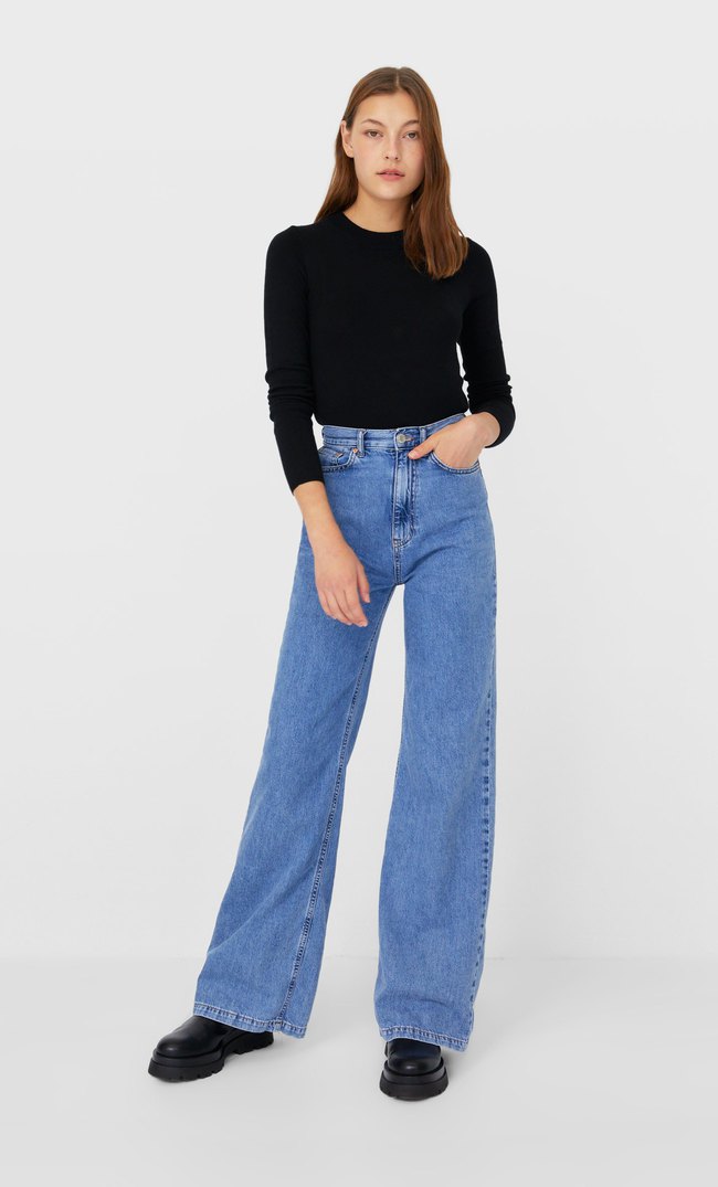 

Stradivarius Sweter Z Dzianiny Kobieta Czarny M