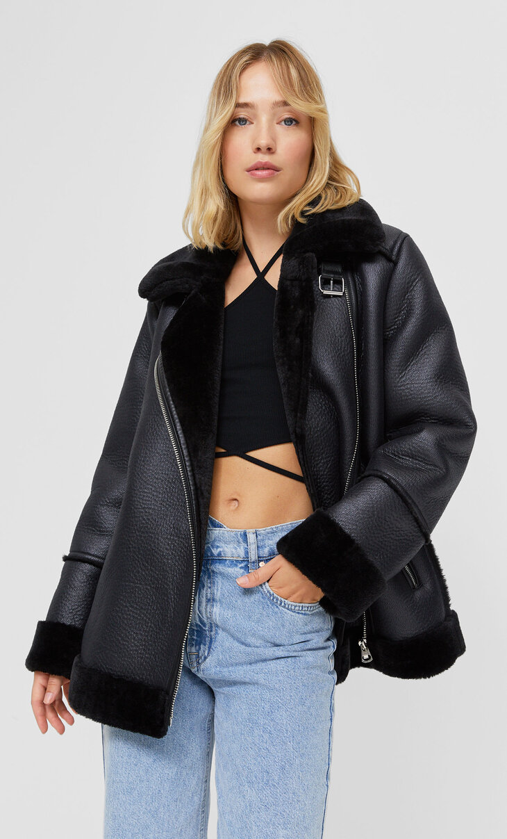 blouson double face femme