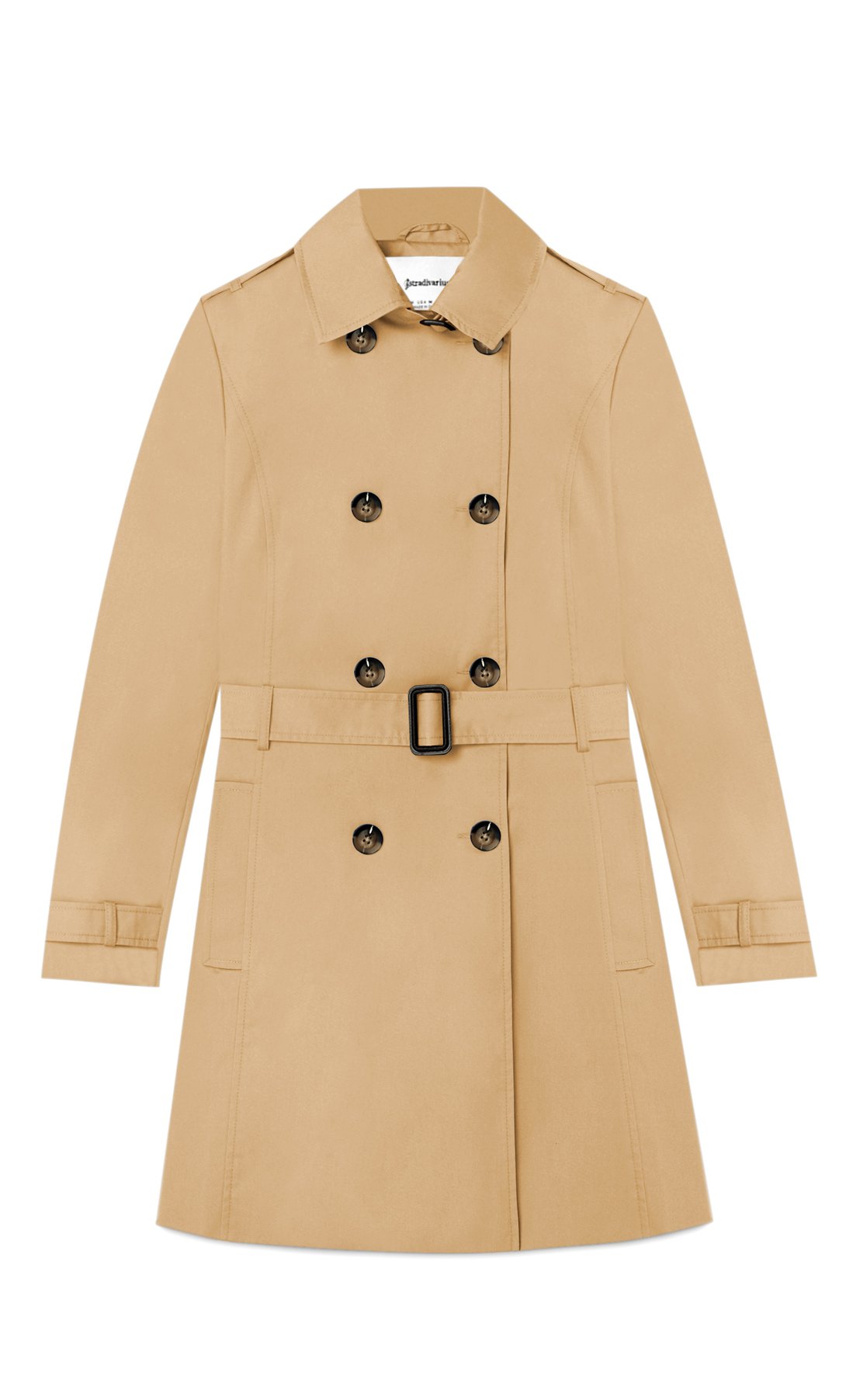 stradivarius trench beige
