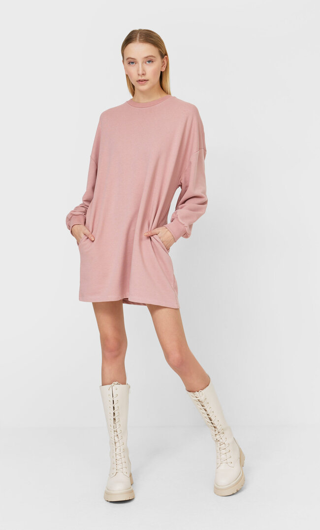 

Stradivarius Jerseykleid Pastellrosa M