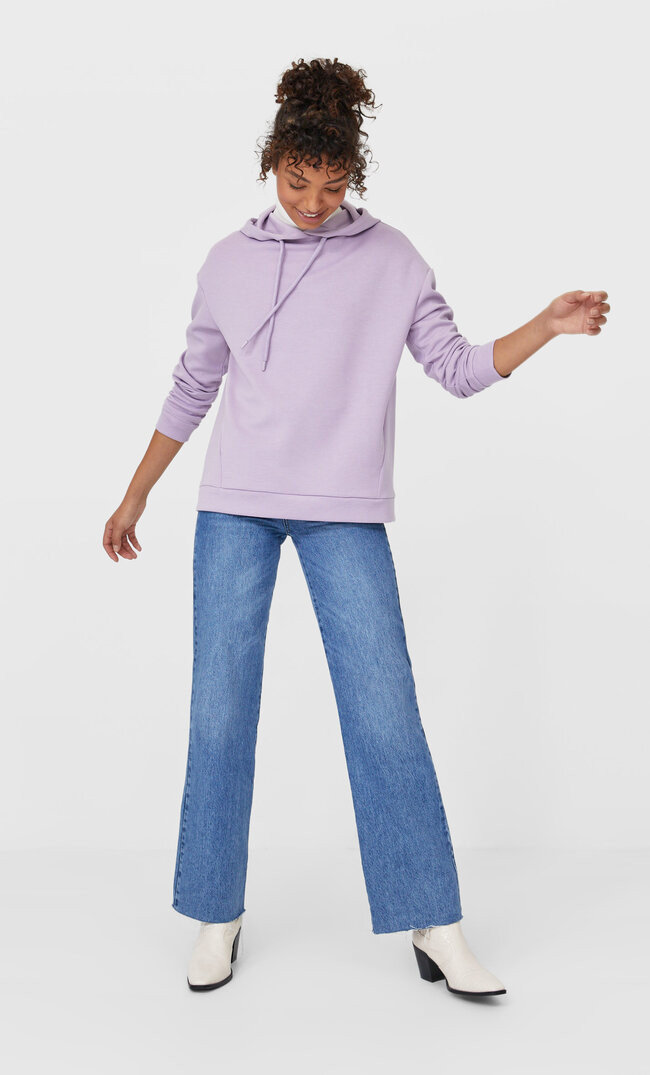 

Stradivarius Basic-Hoodie Lila S