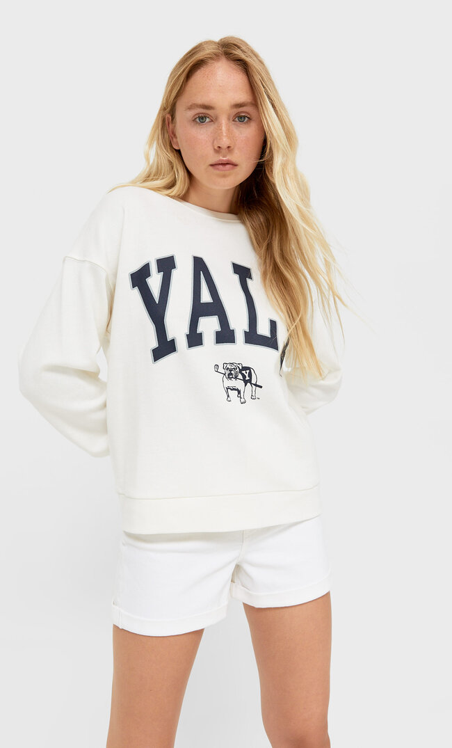 

Stradivarius Bluza Yale Kobieta Ecru Xl