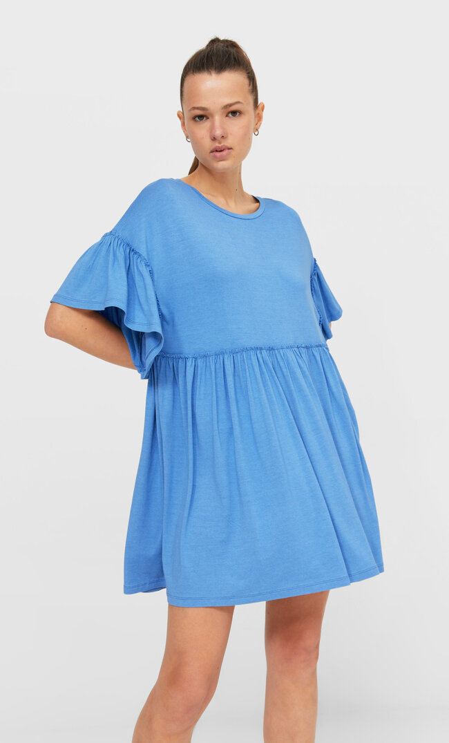 

Stradivarius Sukienka Babydoll Kobieta Niebieski Xs