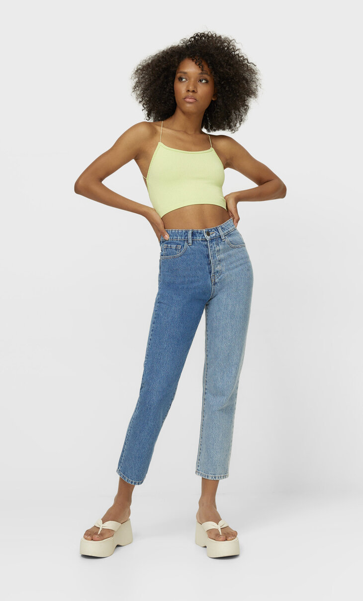 stradivarius jeans straight leg