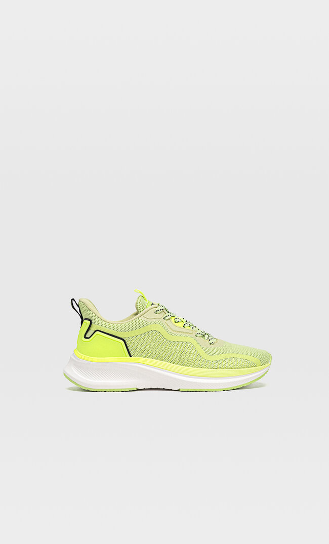 

Stradivarius Buty Sportowe W Stylu Skarpety Z Ozdobnym Elementem Kobieta Limonkowy 39