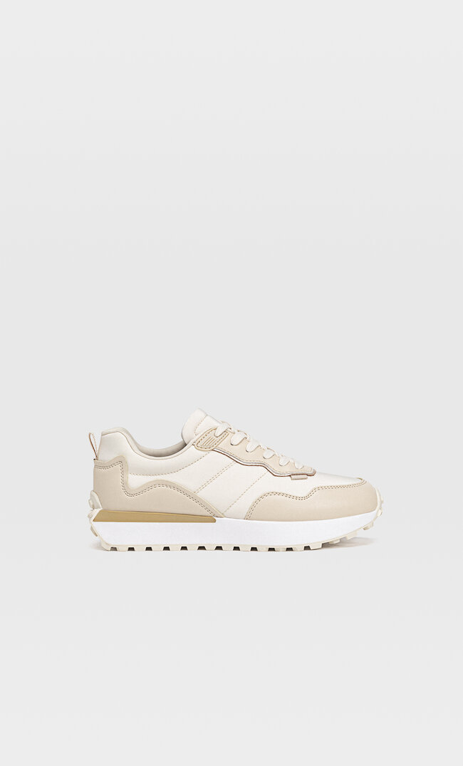 

Stradivarius Kombinierte Sneaker / Sneaker Beige 41