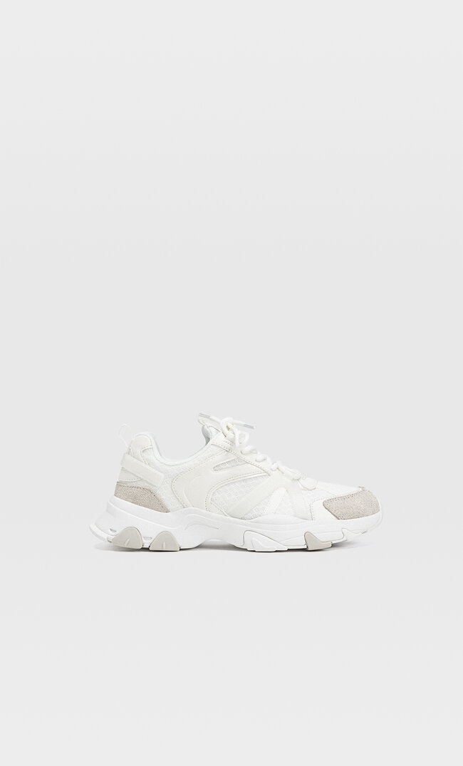 

Stradivarius Sneaker Mit Kombinierten Elementen Weiss 37