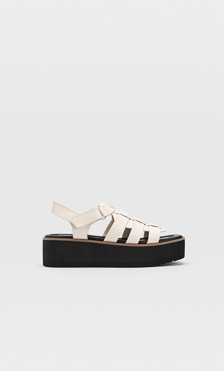 stradivarius platform sandals