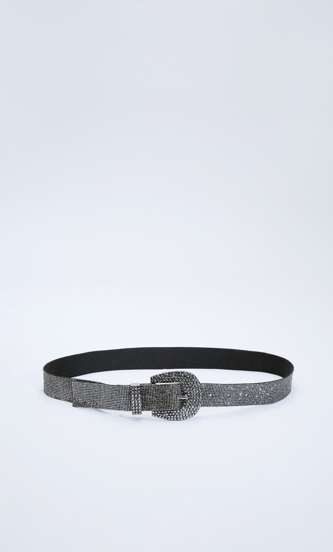 

Stradivarius Breiter Gürtel Mit Glitzer Schwarz 70