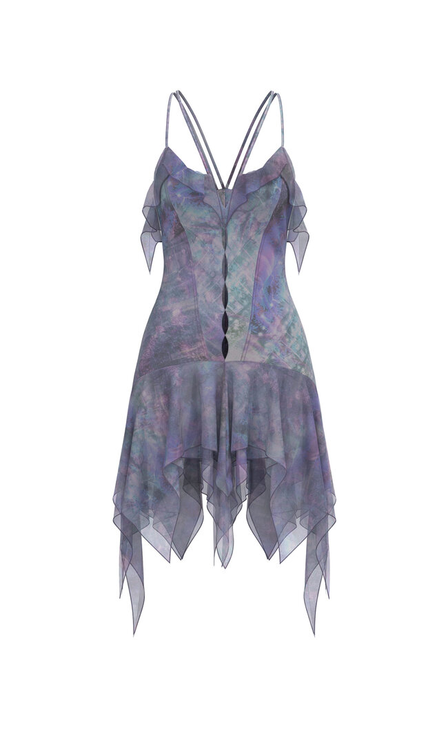 

Stradivarius Ausgestelltes Minikleid Lila 103