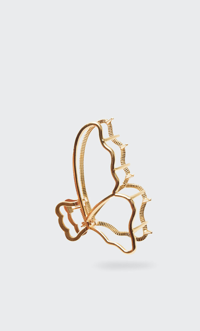 

Stradivarius Pince À Cheveux Papillon En Métal Jaune M