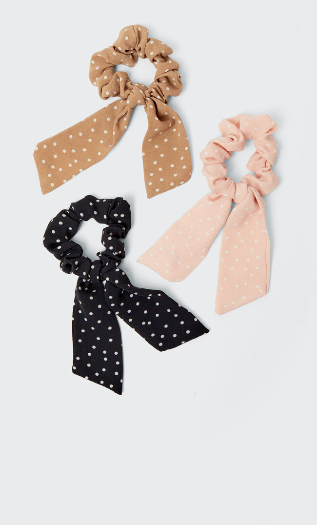 

Stradivarius Lot 3 Chouchous À Pois Noir M