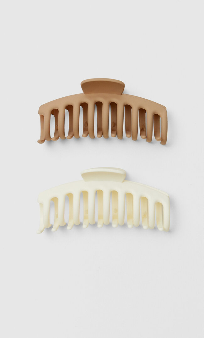 

Stradivarius Lot 2 Pinces À Cheveux Maxi Écru M