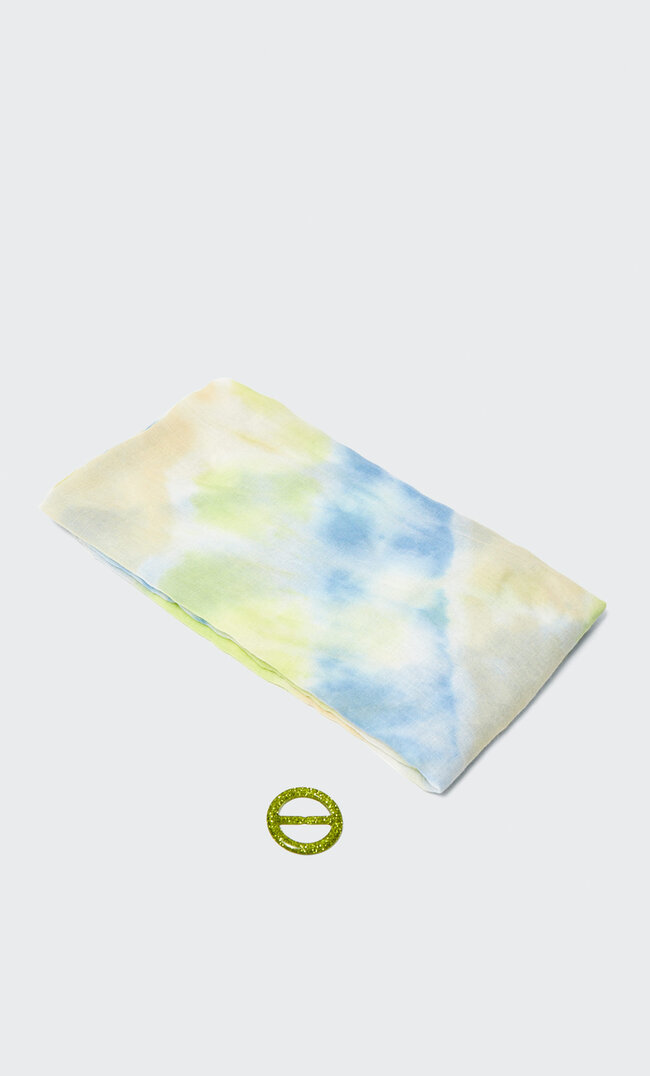 

Stradivarius Paréo Tie-Dye Bleu 103