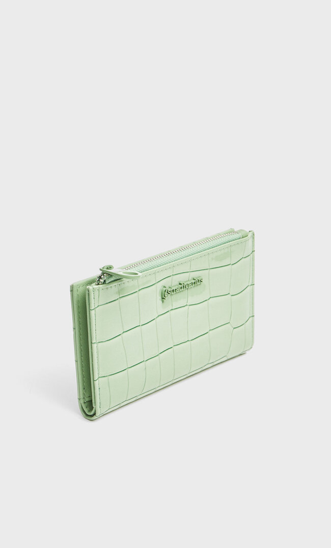 

Stradivarius Porte-Monnaie Verni Vert M