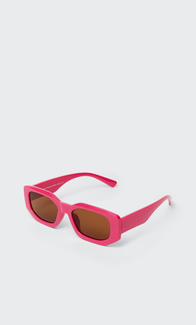 

Stradivarius Rechteckige Sonnenbrille Mit Kunststoffgestell Fuchsia M