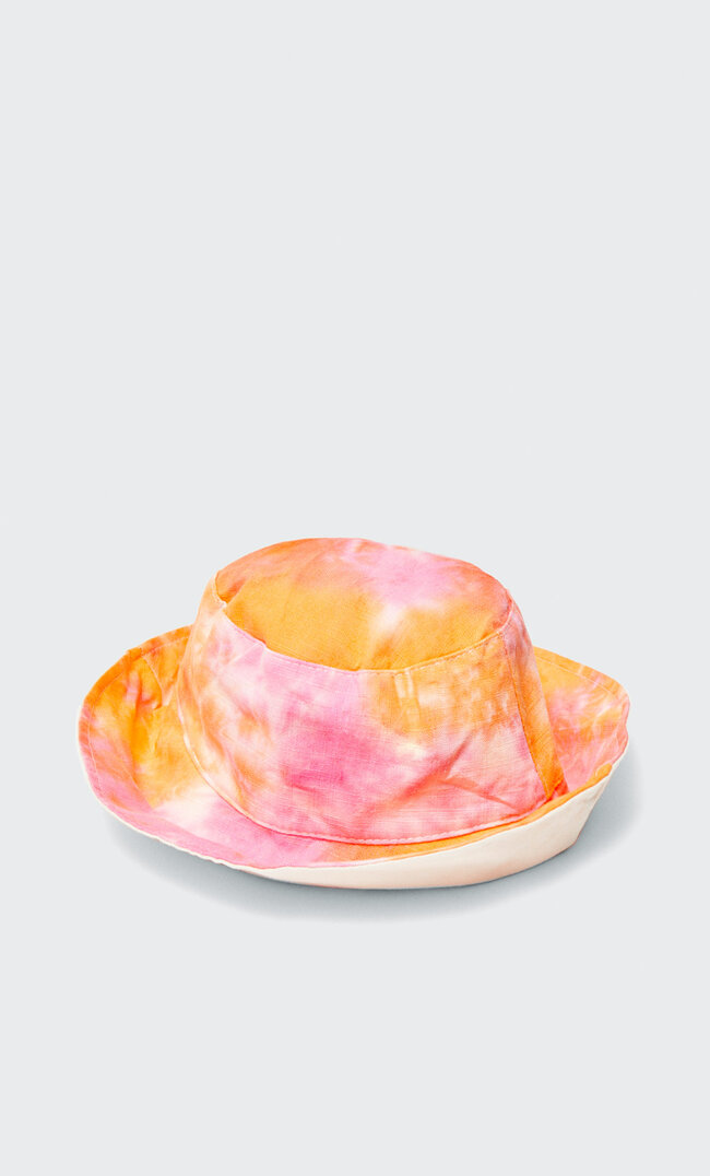 

Stradivarius Bucket-Hat Mit Tie-Dye Gelb 103