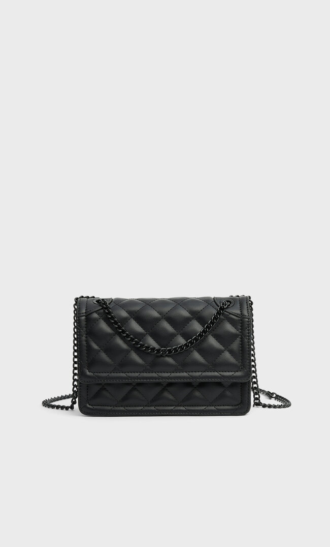 

Stradivarius Sac Bandoulière Matelassé Noir M