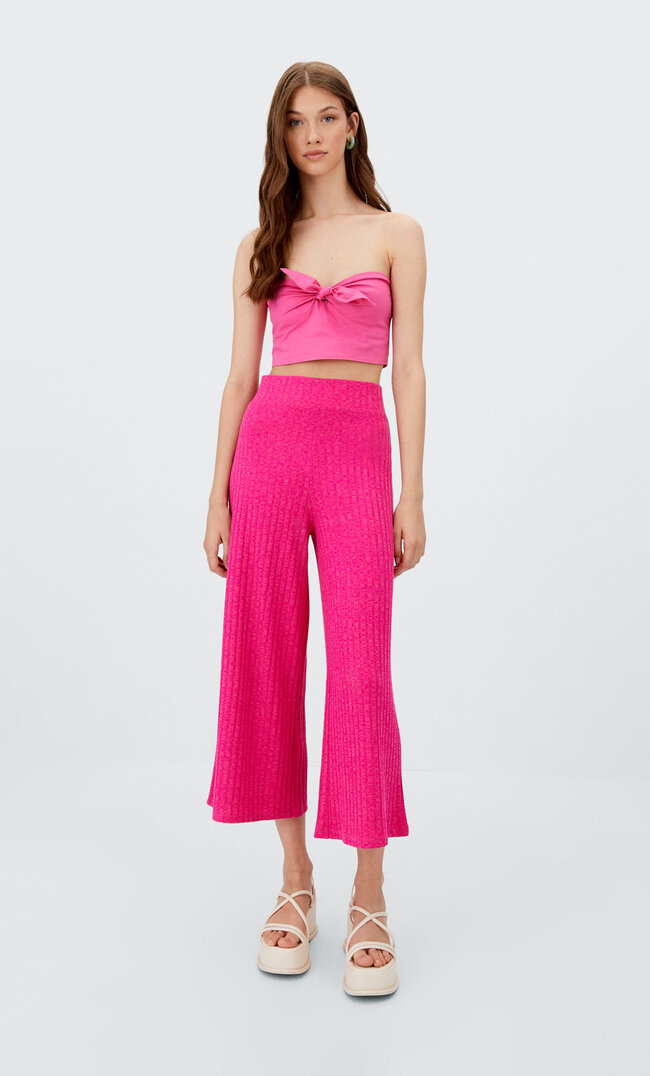 

Stradivarius Basic-Culotte-Hose Rosa Xl