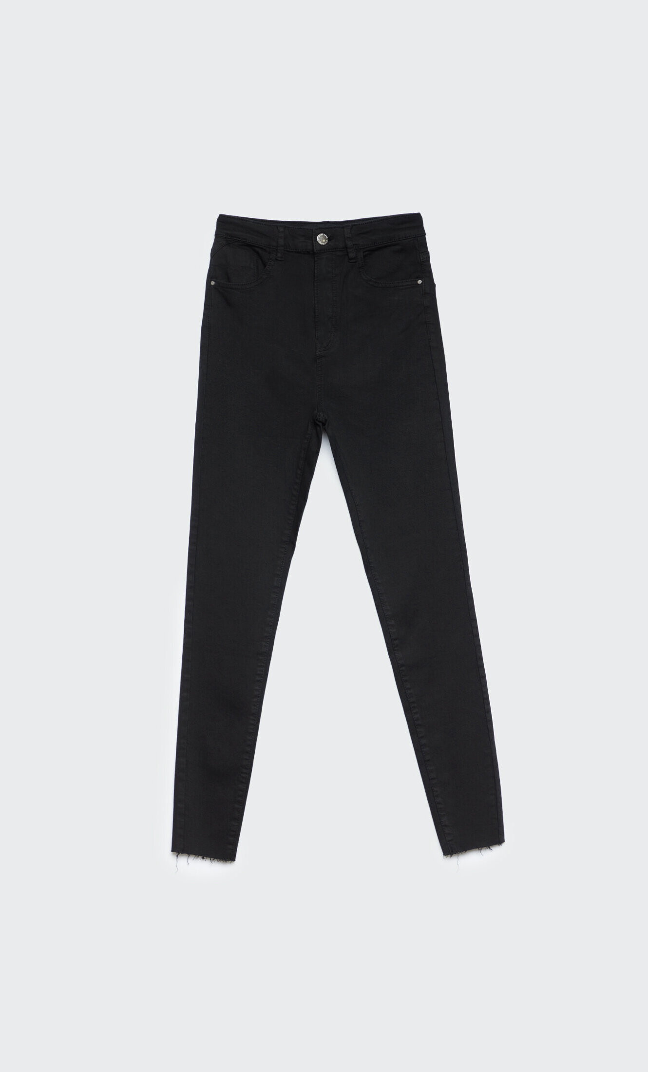 high waist jeans in black colour