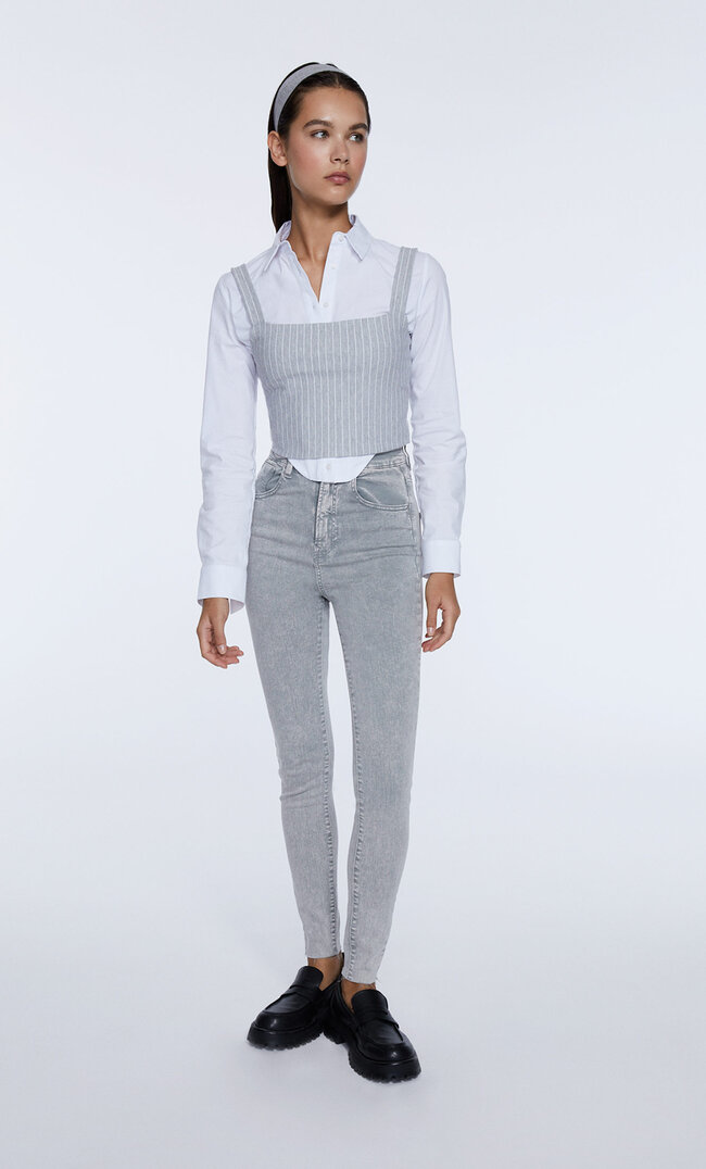 

Stradivarius Taille Super Haute Couleur Gris Marengo 38