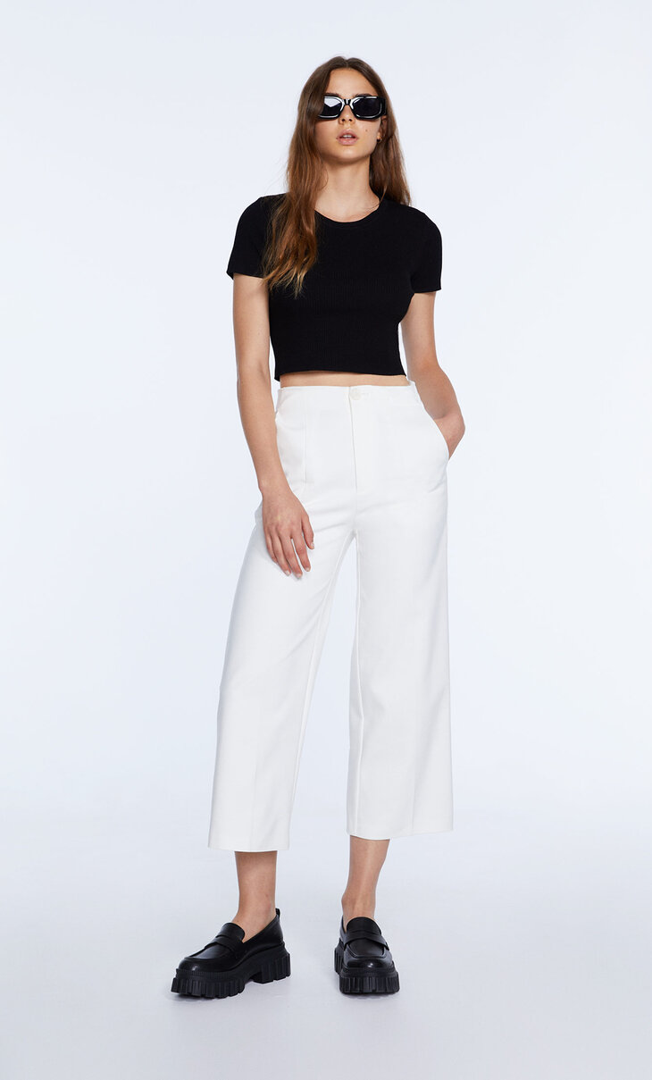 Formal culotte trousers